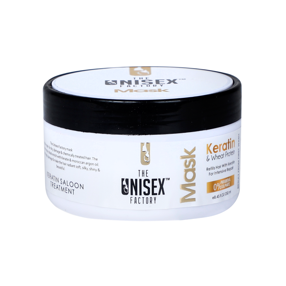 Keratin wheat protien mask